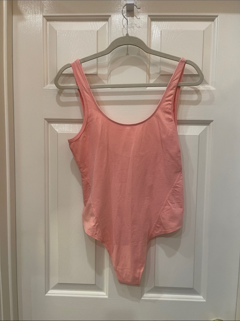 Free People - Pink Scoop Neck One-Piece Bodysuit